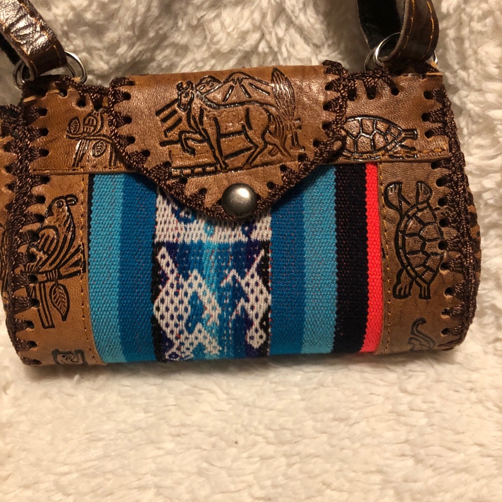 Small Peruvian Leather Bag